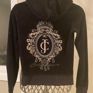 JUICY COUTURE velour zip hoodie